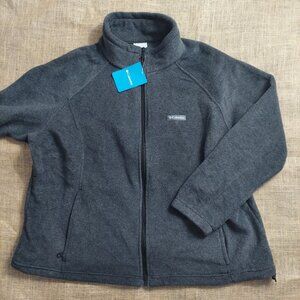 NWT Columbia Fleece Grey Jacket Women's Size 3x